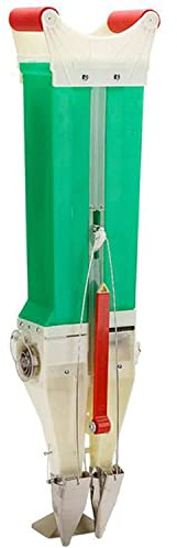 YKMYXZ, Grass Seed Spreader Slit Seeder Corn Row Planter Garden Seeder Seeding Machine Greenhouse Vegetable(B,Double barrel)