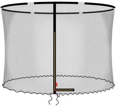 Baunsal® Trampolin Sicherheitsnetz Ø 244 250 300 305 366 370 427 430 (AL-Well) Ersatznetz Tampolin Netz für Trampolin Outdoor