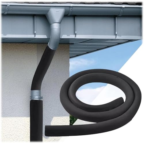 Selbstklebende Rohrisolierung Schwarz - 20mm Stärke - Für Ø 22-76mm - Wasserdicht, Frostschutz Rohrisolierung Schaumstoff Für Heizung, Sanitär, Klimaanlagen - 1.9m Länge(38mm ID X 20mm X 1.9M)