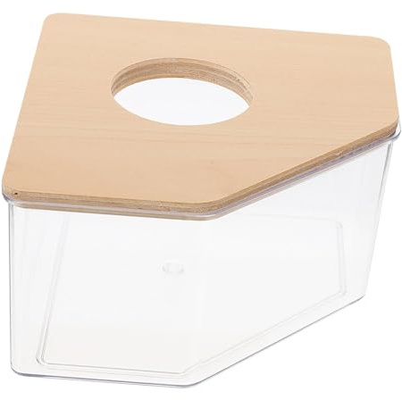 PENIKOKO Transparente Sandbad Box für Hamster und Chinchillas Multifunktionale Kleine Haustier badewanne und Toilette Einfach zu Reinigen Geruchsneutral Geeignet für Kleine Nager und