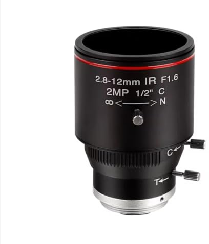 Obiettivo grandangolare Fisheye Zoom Visione a macchina 8-12mm C Mount 1/2