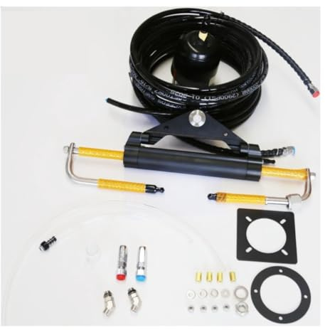 VKHBdwL Sistema di sterzo Idraulico for imbarcazioni da 150 CV for fuoribordo Idraulico, timone Idraulico for motoscafi e Yacht
