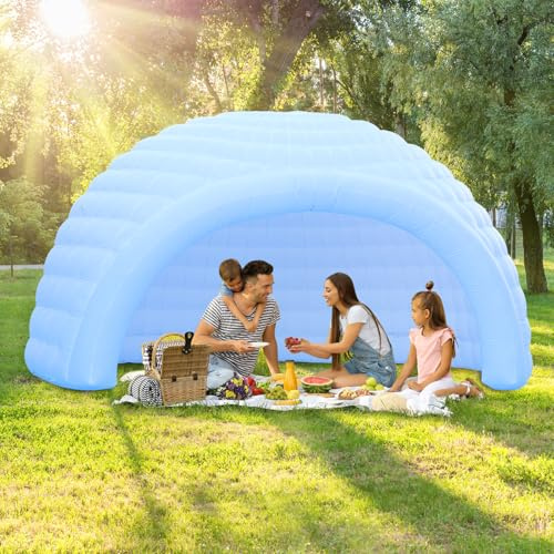 Aufblasbares Kuppelzelt mit LED-Licht für Outdoor-Camping und Partyveranstaltungen