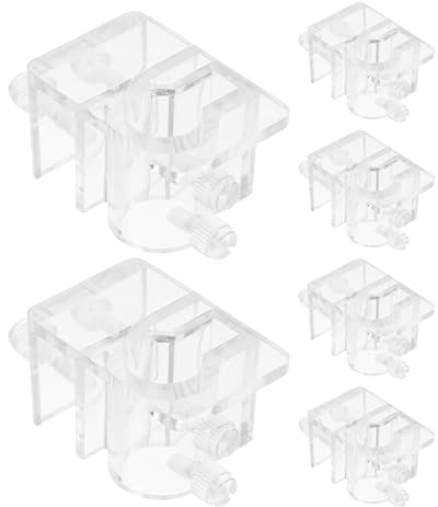 Toddmomy 6pcs Fish Tank Inlet Outlet Water Clamps Aquarium Tube Holder Hose Clip for Tank Filter Acrylic Cover Clip Water Pipe Fixing Clamp
