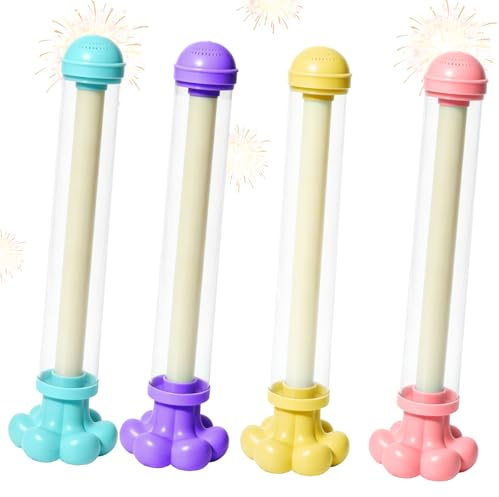 4PCS Firework Water Gun,High Pressure Pull-Out Water Squirter Toy | Romantic Firework Style Water Spray Toy,Water Pistols Toys for Adults and Kids,Outdoor Pool Beach Garden Party Water Toys