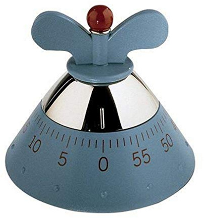 Alessi A09 Design Küchentimer, Thermoplastisches Harz, blau