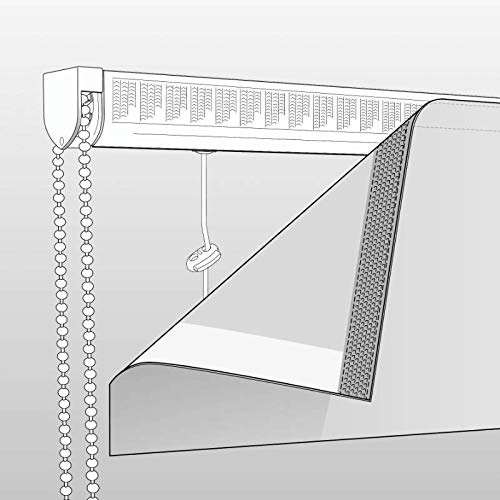 Speedy Products 180cm Deluxe Roman Blind Retail white