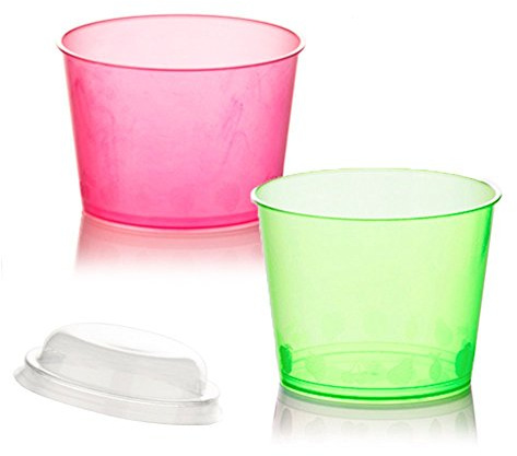 Coupes de plastique colorées CC 150 + couvercle pour MacEdonie yaourt et glaces Plastic Cup For ICE CREAM 100