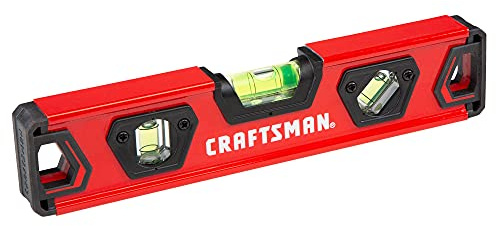 CRAFTSMAN Torpedo Level, 9 Inch, With Shock Absorbing End Caps (CMHT82390)