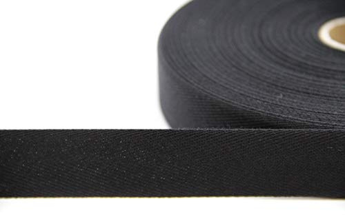 nts Nähtechnik 50m Rolle Köperband, Nahtband aus 84% Baumwolle (schwarz, 1.5)