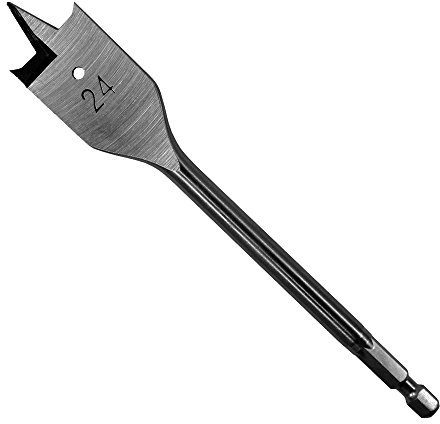 Ø 24 mm Holzbohrer Flachfräsbohrer Flachbohrer Bohrer 1/4 Sechskant Aufnahme