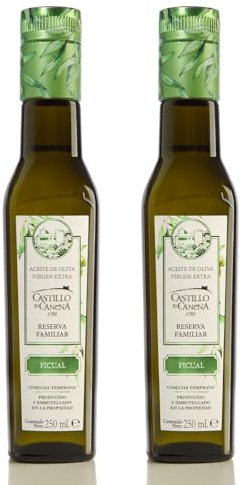 CASTILLO DE CANENA - Aceite de Oliva Virgen Extra Reserva Familiar Picual - Pack 2 botellas de 250 ml