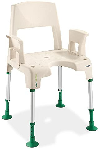 Duschstuhl - Invacare Pico Green - Badesessel für Senioren und Behinderte - Toilettenstuhl - aus