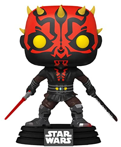 POP Funko Star Wars Clone Wars #450 Darth Maul with Darksaber Special Edition 56790, Red