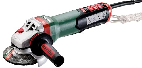 metabo WEPBA 19-125 Q DS M-Brush Winkelschleifer, 1900 W, 125 mm | M-Quick Trennschleifer fuer Industrie, Kohlebuersten mit 3x Lebensdauer, Schnellbremse, inkl. MVT Zusatzhandgriff