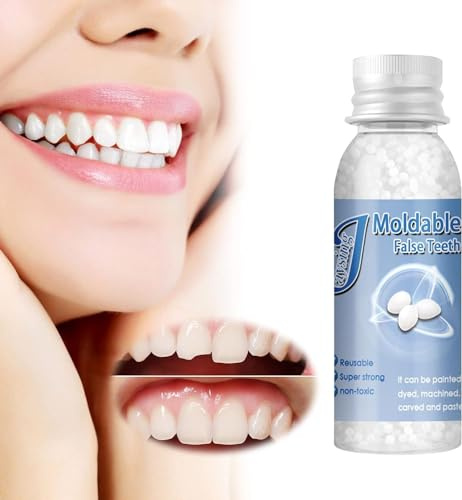 Provisorischer Zahnersatz, Zahnersatz Prothese, Temporäres Zahnreparaturset, Temporäre Zahnreparatur Kit, Vampire Gefälschte Zahnersatz, für Halloween, Cosplay, 20ml