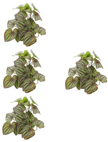 Amosfun 4stücke Reptilienpflanzen Für Terrarien Künstliche Pflanzen-Dekoration Für Gecko Und Schildkrötenbecken Flexibel Realistisch Und Pflegeleicht Für Reptilienhabitate