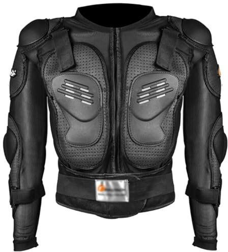 Kcolic Gilet per Armatura da Motociclista sul Petto, Gilet per Guardia del Corpo da Motocross Sci Equitazione Pattinaggio Gilet Anticaduta Giacca per Motocross per La Colonna Vertebrale 2XL.