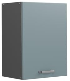 Vicco Hängeschrank R-Line, Blau-Grau, 45 cm | 1 Tür · 1 Einlegeboden · Tiefe – 31 cm · ✓ Frei kombinierbar · ✓ Praktischer Stauraum