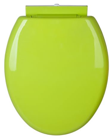 Dazzluxe Langlebige Toilettensitze, Farbiger WC-Deckel Mit Absenkautomatik Und Rutschfesten Sitz Stoßstangen, Schnellverschluss Für Leicht Zu Reinigenden PP-WC-Sitz,Grün,O