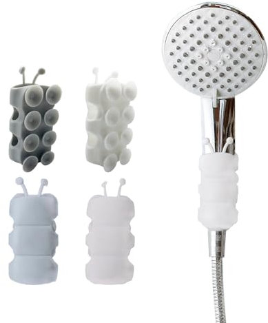 Duschkopfhalterung Ohne Bohren Duschbrause Halterung Handbrause Silikon Saugnapf Verstellbar Brausehalter Selbstklebender Duschkopfhalterung Wand Brause Aufhängung Duschkopf Halter Für Badezimmer