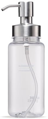 Future Stories Pumpspender 400 ml aus Tritan und Edelstahl - Refiller für Handseife - Edelstahl-Pump-Kopf, tropfsicher