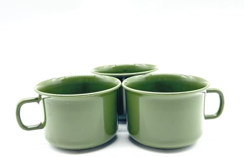 Lot de 3 tasses en plastique pour enfant 150 ml Vert olive