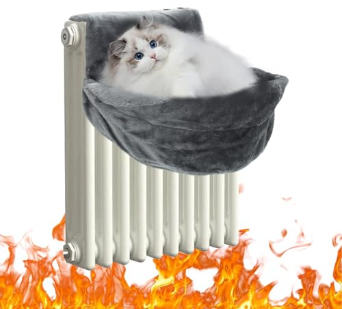 Ohphnt cat hanging bed,Hanging Bed for Cats Heating,Comfortable Cat Bed for Heaters,Cat Hammock for Heaters,Foldable Cat Bag,Perfect for Cats, Kittens, Puppy Dog
