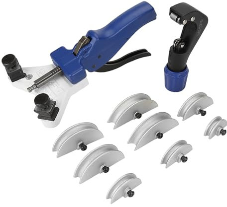 Pipe Bender, Heavy Duty Tubing Pipe Bender Manual Tube Bending Tool Kit for 5-12mm Copper Tubes, Suitable for Air Conditioning and Ventilation Systems, Electronic Wiring