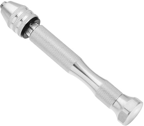 BAZEITFLOW Herramienta Rotativa de Nogal de Aleación de Aluminio para Brocas de 0,1 a 3,5 Mm Mandril sin Llave para Taladro Manual y Perforación