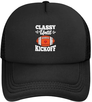Classy Until Kickoff Classic Baseball Cap Breathable Adjustable Stylish Outdoor Men Women5 Black