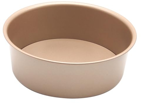 Gadpiparty Teglia Tonda per Torte in Acciaio ad Carbonio Stampi per Dolci Resistenti ad Alta Temperatura con Fondo Removibile Antiaderente per Cottura e Dessert