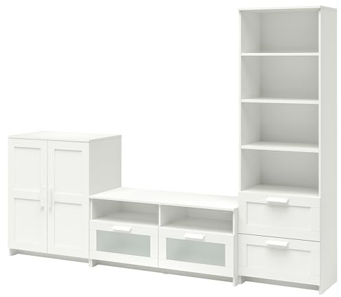 ProTuning BRIMNES TV-Aufbewahrungskombination, weiß, 258 x 41 x 190 cm