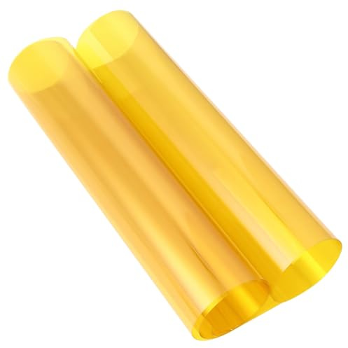 ZUNOXAZ Fensterdekor Folie Gelb Farbfilter Folien Lichtkorrektur Gel Farbige Beleuchtungsfilter für Film Foto Studio Bühnenbeleuchtung Uv-beständig Langlebig