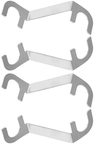 SECFOU 2 Paia di Capocorda in Metallo per Cablaggio Altoparlante Spine Terminali Piegate, Connettori per Cavi Audio, Morsetti Compatti per Giunzioni di Subwoofer e Set