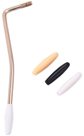 Amosfun Brazo de Trémolo Palanca Metal para Guitarra Eléctrica Dorado con Rosca de 6 Mm y Oro con 3 Puntas para Reemplazo de Piezas de Instrumento