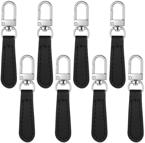 8 Stück Reißverschluss Zipper Ersatz Reißverschluss Ersatzteile Anhänger Metall Zipper Pull Reisverschluss Reparatur Anhänger für Handtaschen Geldbörse Kleider Jeans Koffer Gepäck