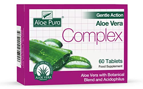 Aloe Pura Gentle Action Aloe Vera Complex 60 Tablets (Pack of 3)