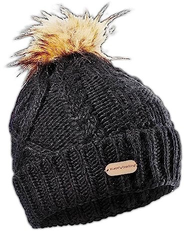 Black Crevice Damen Strickmütze