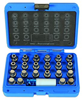 LASER TOOLS LAS6275 Hjulmutter lås Set-VAG 23 st