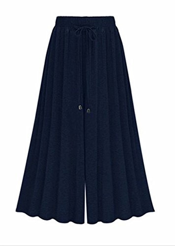 Femme Pantalons Jupe-culotte Pantalon de jogging large OverDose Taille Haute Pantalon large ceinturé