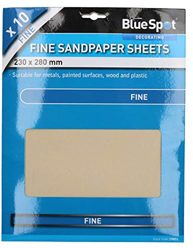 10pc Assorted Sandpaper Sanding Sheets for Metal Wood Plastic Fine 240 Grit