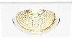 SLV NEW TRIA 68 I CS/LS Downlight weiß DTW eckig, Einbauleuchte, Einbauspot, Deckeneinbauleuchte, Spot, Deckenspot, Einbaustrahler, Deckenstrahler, Wohnzimmer, Badezimmer