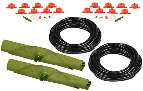 Royal Gardineer Tröpfchenbewässerung: 2er-Set Pflanzen-Bewässerungssystem mit 8 einstellbaren Tropfern, 11 l (Bewässerung Balkon, Topfpflanzen Bewässerungssystem, Gartenbewässerung)