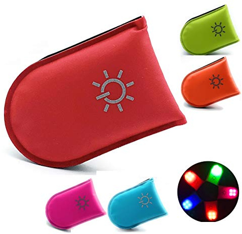 ELANOX LED Clip für hohe Sichtbarkeit bei Allen Outdoor Aktivitäten sowie für Kindersicherheit Rucksack, Sportbeutel, Fahrrad Kleidung
