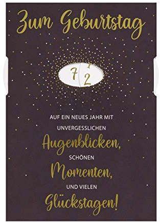 Geburtstagskarte Drehzahl Textkarte 11,6 x 16,6 cm