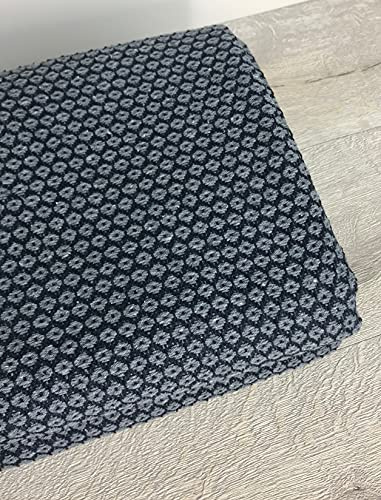 Sofa-Überwurfdecke – Strukturierte Tagesdecke Decke – 3D Boho Baumwolle Decke – Recycelte Baumwolle Webstuhl gewebt – Große Größe 150 x 210 cm (Grau)