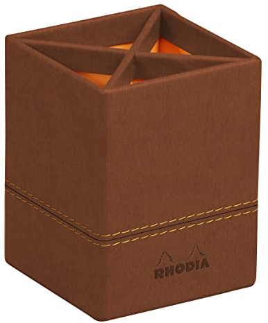 Rhodia 194523C Stifteköcher 8x11cm Kunstleder Kupfer