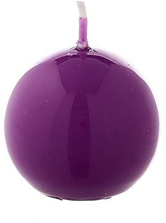 Holyart Bougie Sphère Brillante Ceralacca diam. 5 cm Violet