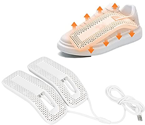 Schuhtrockner, Tragbarer Elektrischer USB-Schuhtrockner mit Wärme IP53 Wasserdichter, Schnell Trocknender Schuhtrockner, Beseitigt Schlechte Gerüche, Stiefelwärmer für Schuhe,